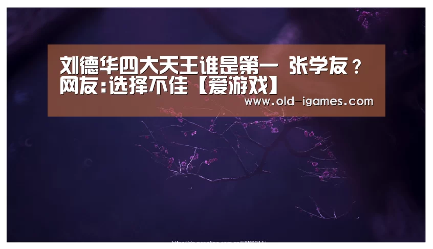 刘德华四大天王谁是第一 张学友?网友:选择不佳【爱游戏】(图2) 爱游戏